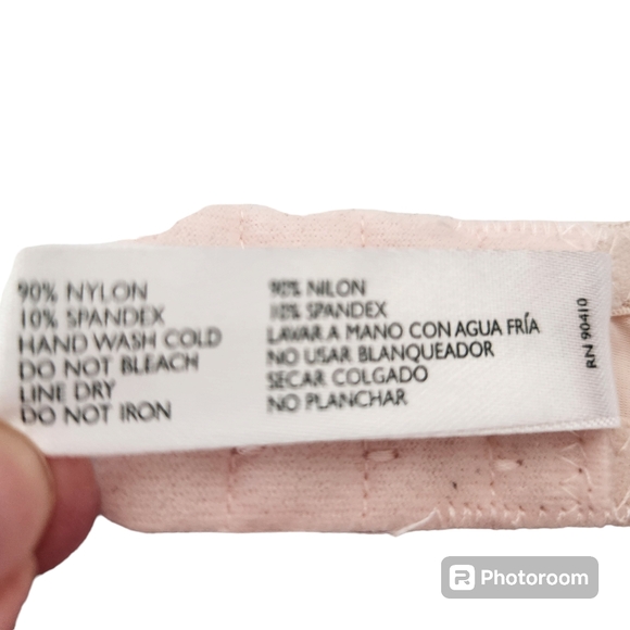 Laura Ashley Powder Pink Lightly Padded Wireless Comfy Bra 36C Style #8379-28 - Picture 10 of 12